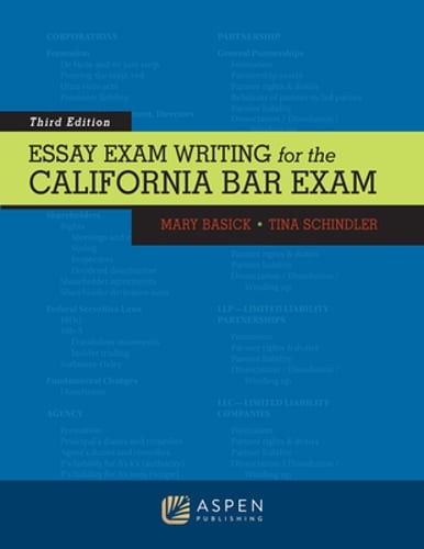Essay Exam Writing for the California Bar Exam by Mary Basick: Used