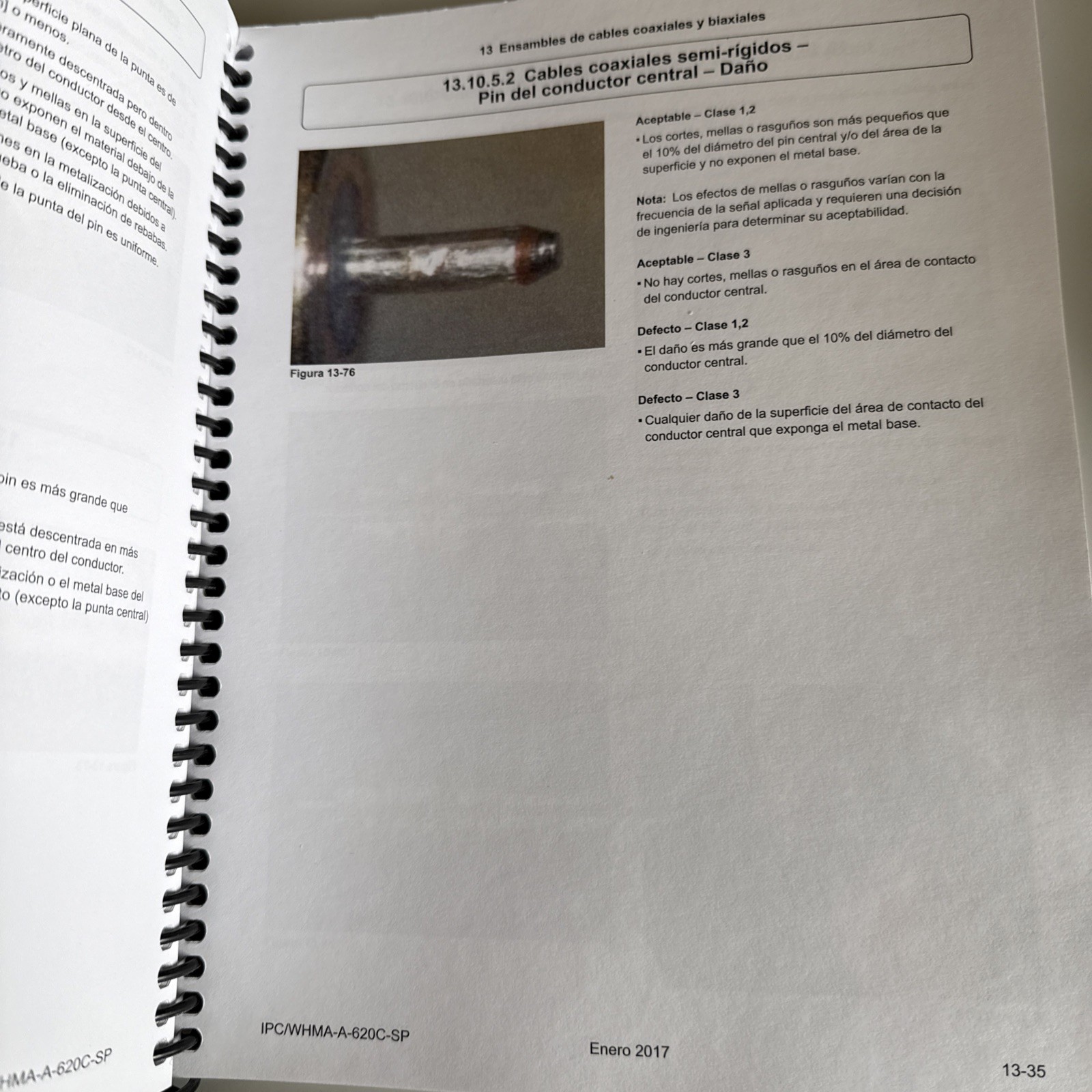 IPC/WHMA-A-620C SP Spanish Requirements and Acceptance for Cable and Wire