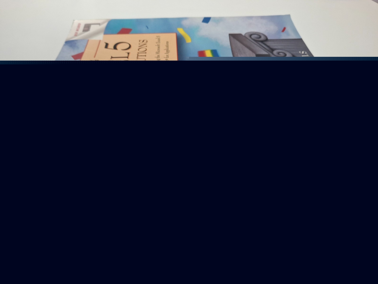 DEVELOPING MICROSOFT EXCEL 5 SOLUTIONS – 1995 Paperback – inc. 3.5in floppy disk