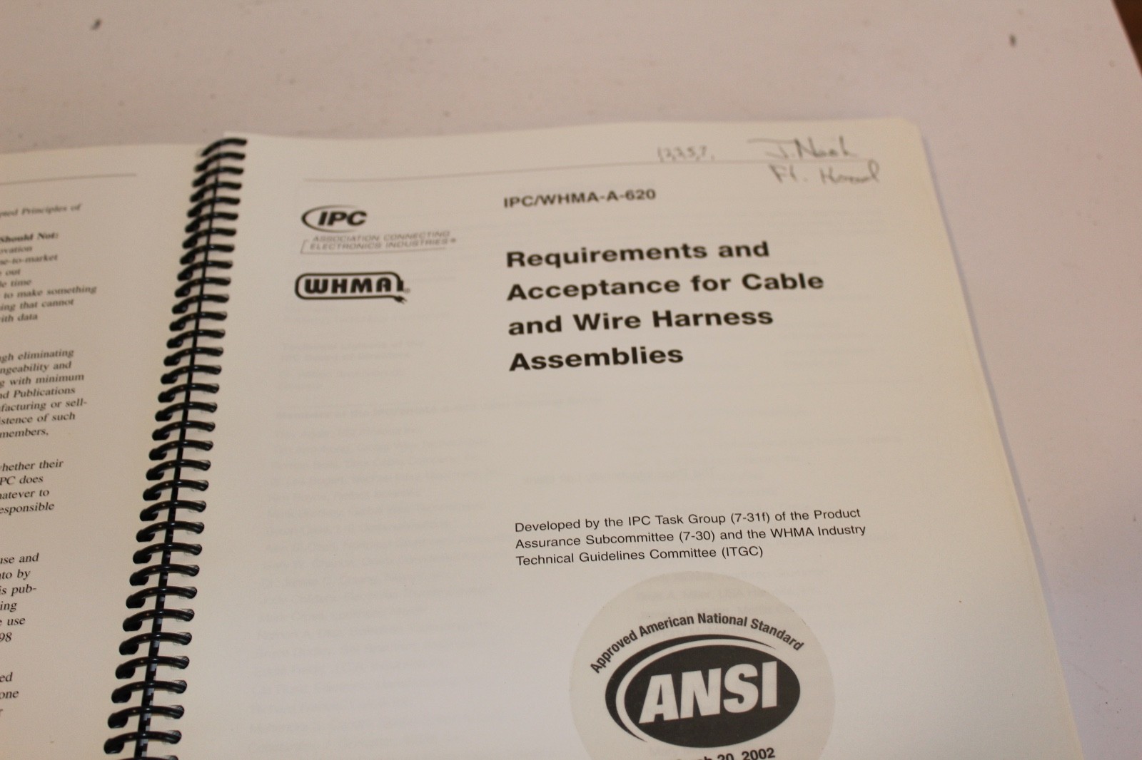 IPC/WHMA-A-620 Revision A Requirements & Acceptance for Cable