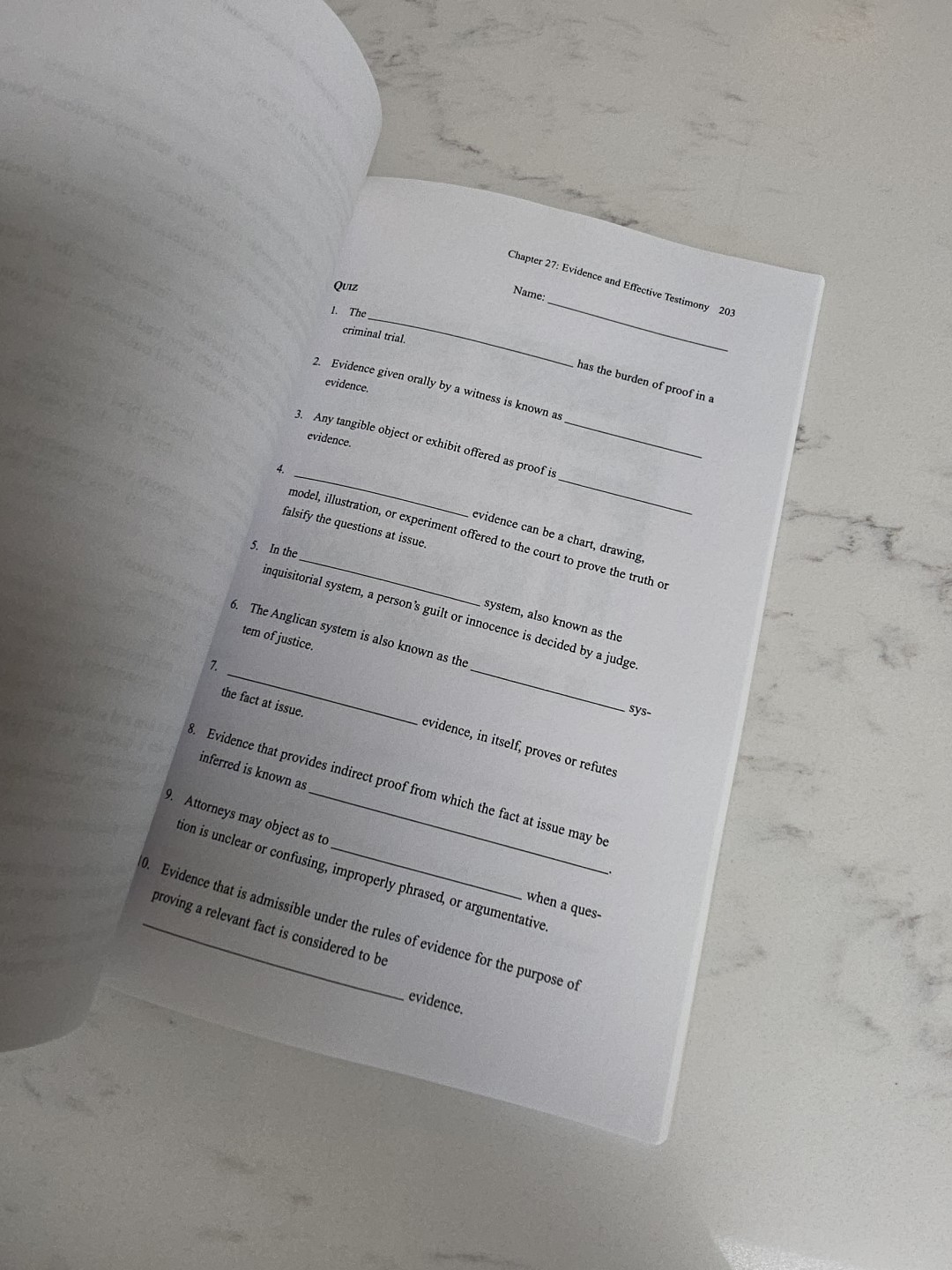 Criminal Investigation A Method For Reconstructing The Past Study Guide…
