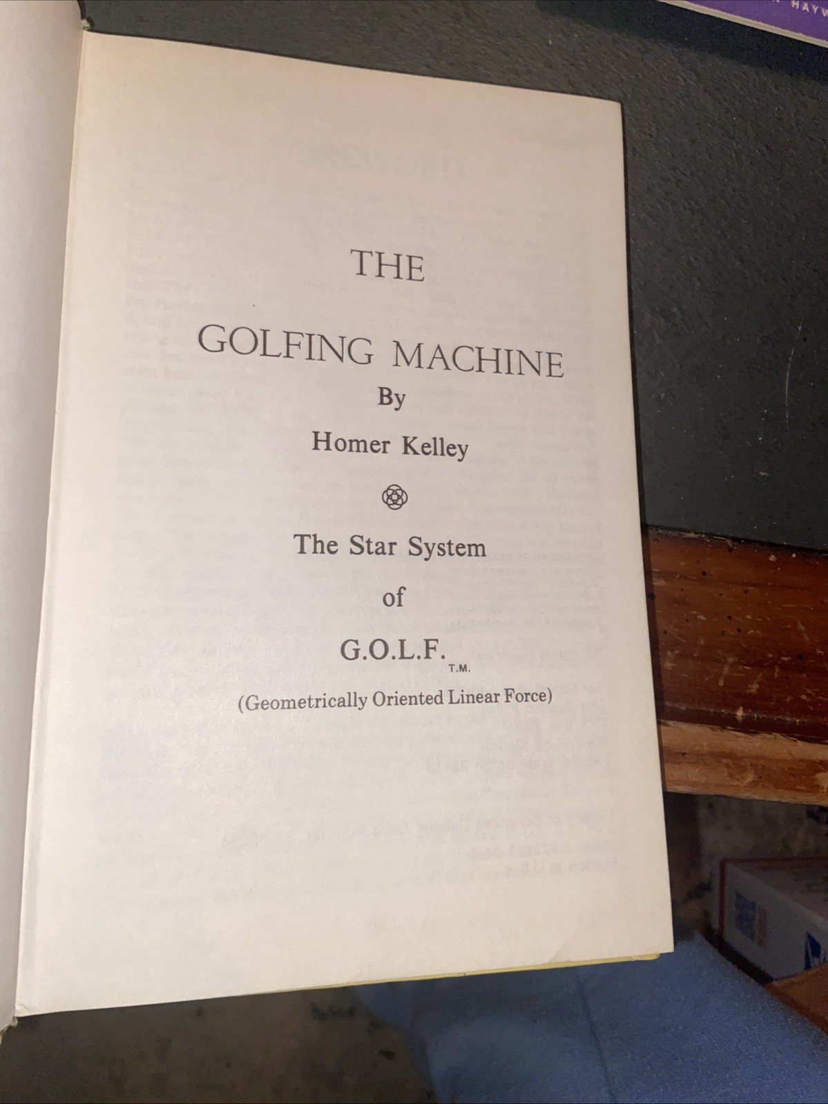 The Golfing Machine. Geometric Golf. 1980 Edition Hard Cover