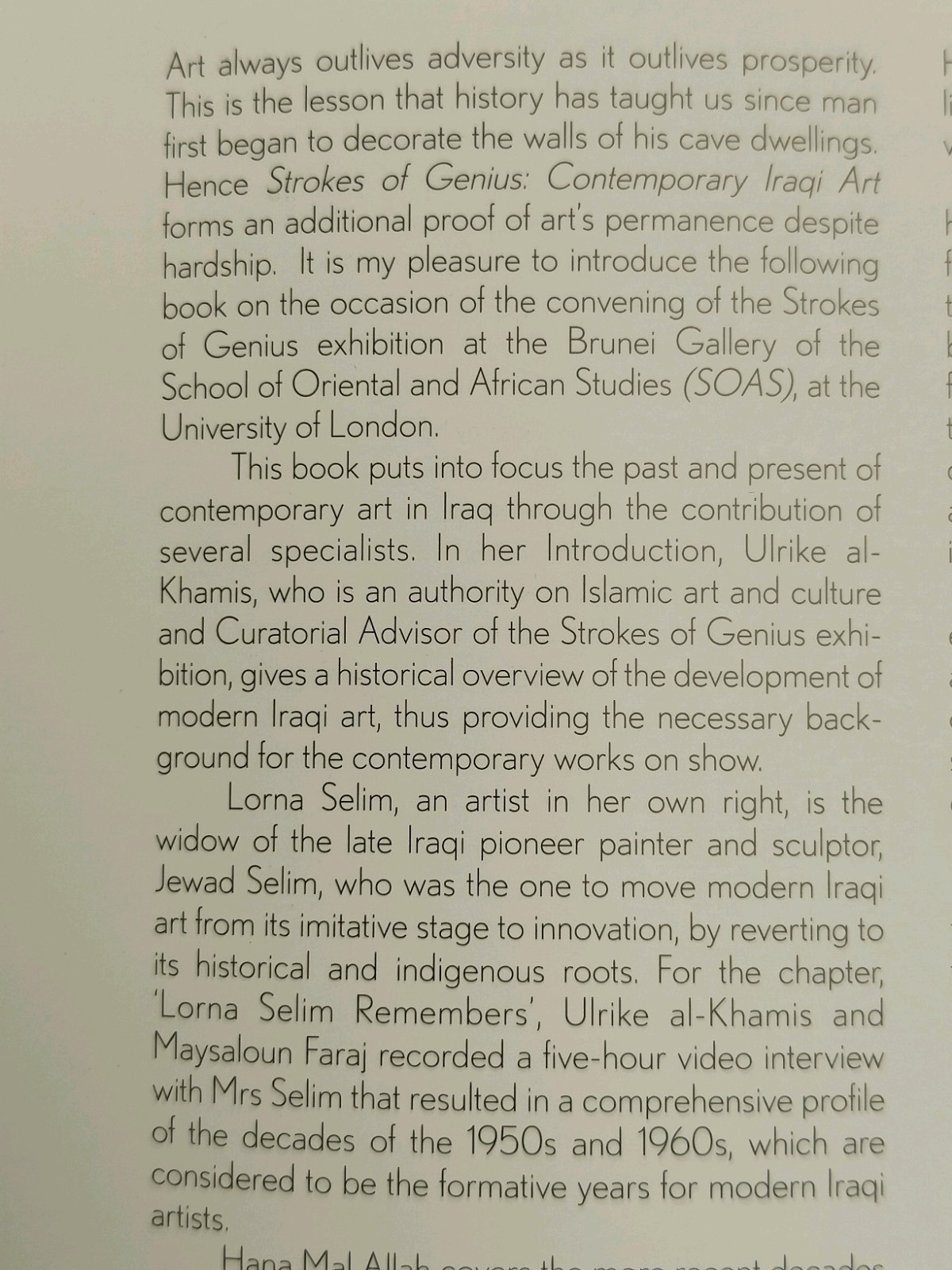 Strokes of Genius Contemporary Iraqi Art Maysaloun Faraj Illustrated Saqi Books