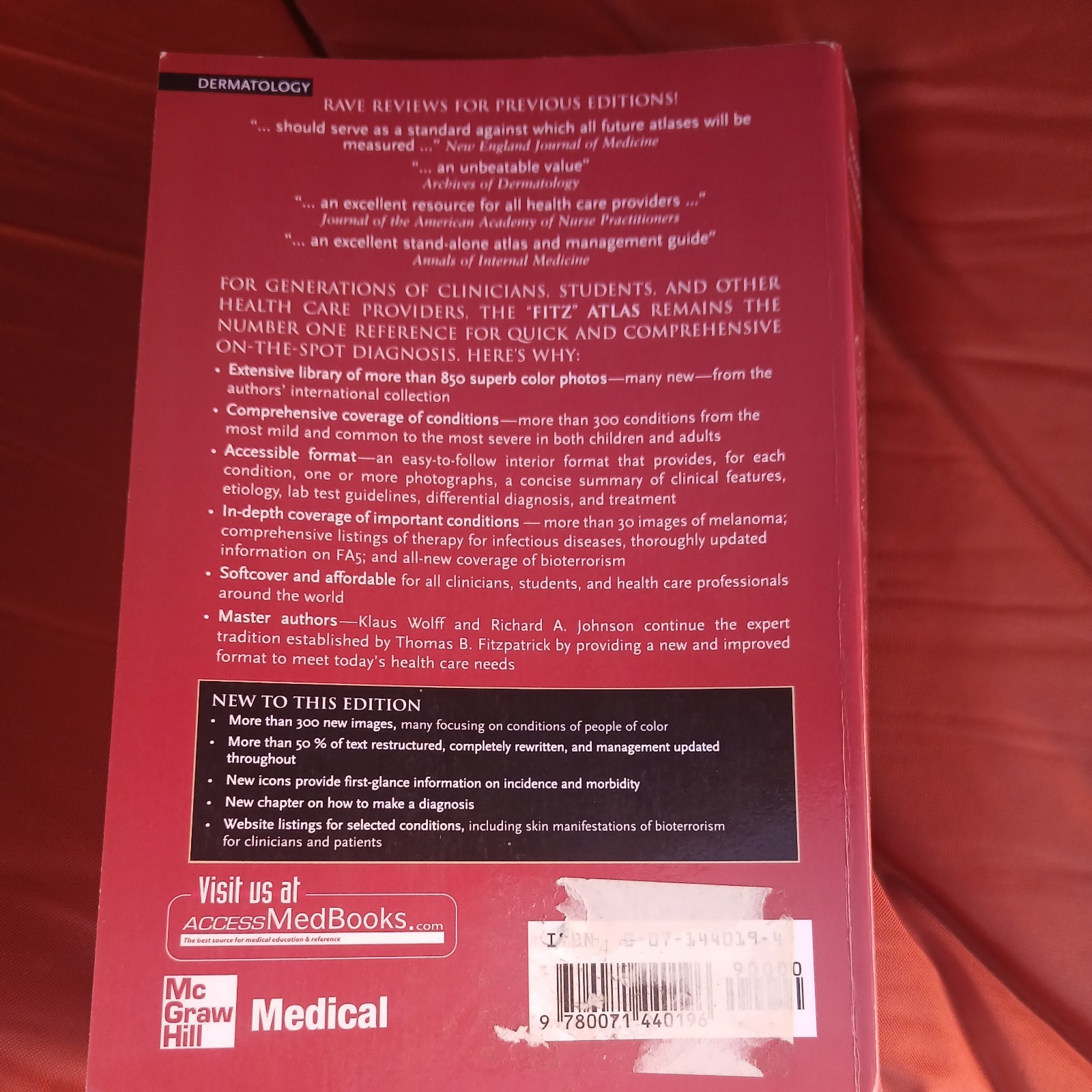 Fitzpatrick’s Color Atlas and Synopsis of Clinical Dermatology