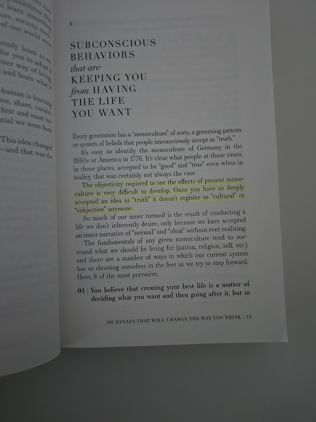 101 Essays That Will Change The – Paperback, by Wiest Brianna;