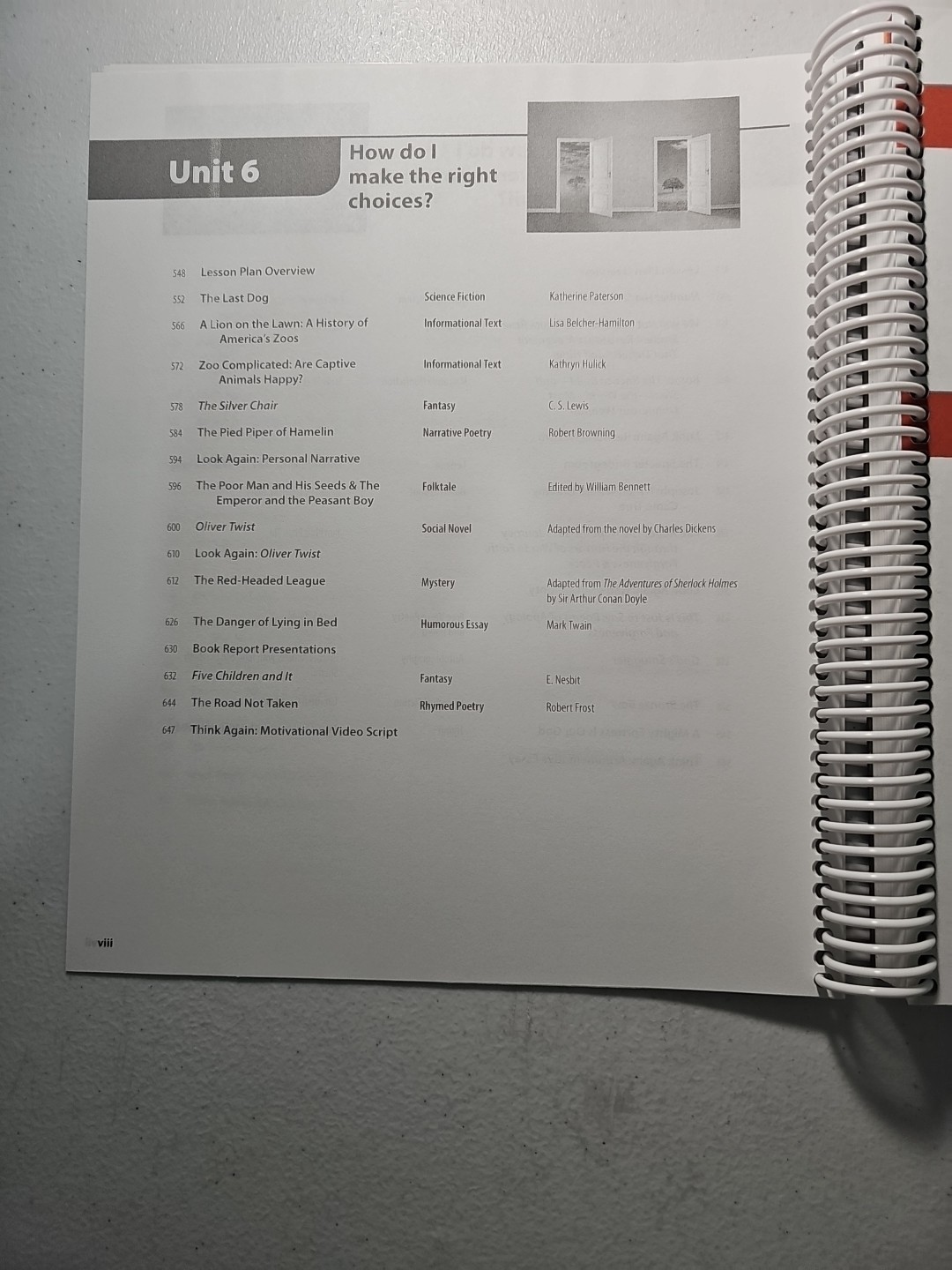 Perspectives in Literature Teacher Edition – Third Edition, Part 3, Grade 6