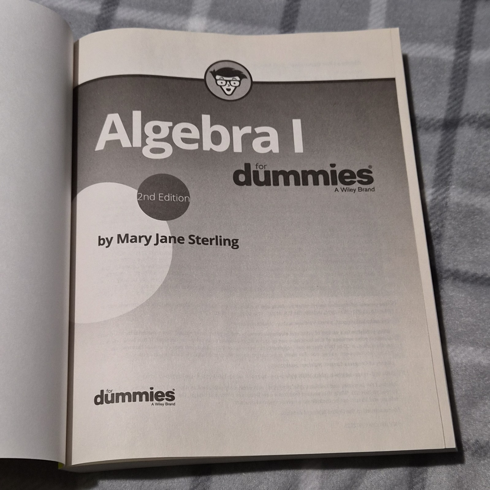 Algebra I For Dummies 2nd Edition Paperback Mary Jane Sterling 2010 Beginner
