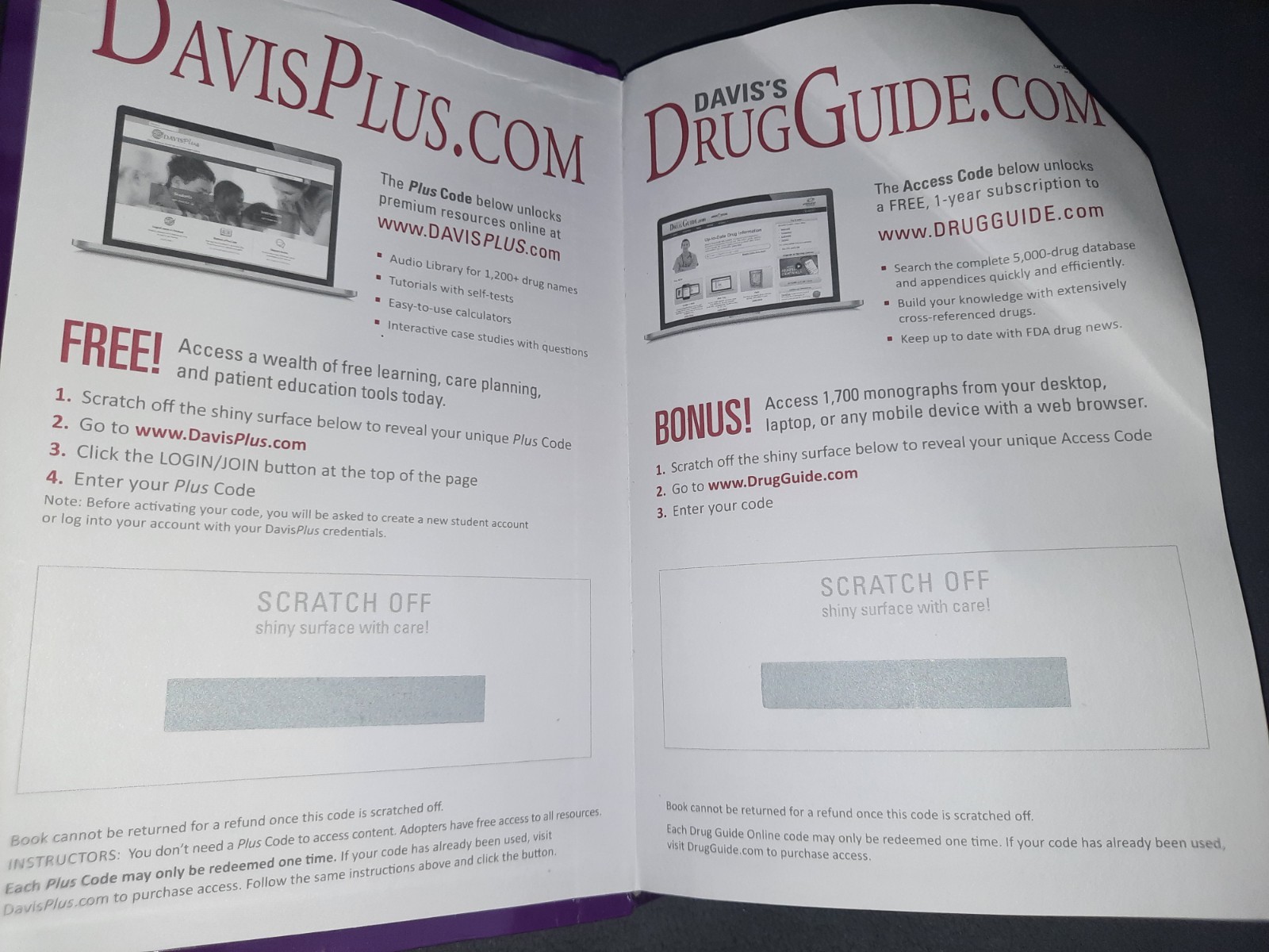 Davis’s Drug Guide for Nurses 15th Ed Unscratched Code by April Hazard Vallerand