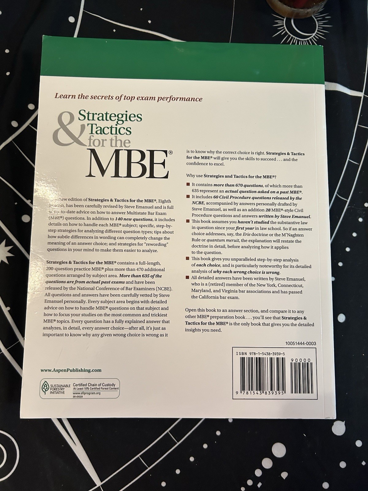 New Strategies & Tactics For The MBE, Eighth Edition, Steven L. Emanuel New