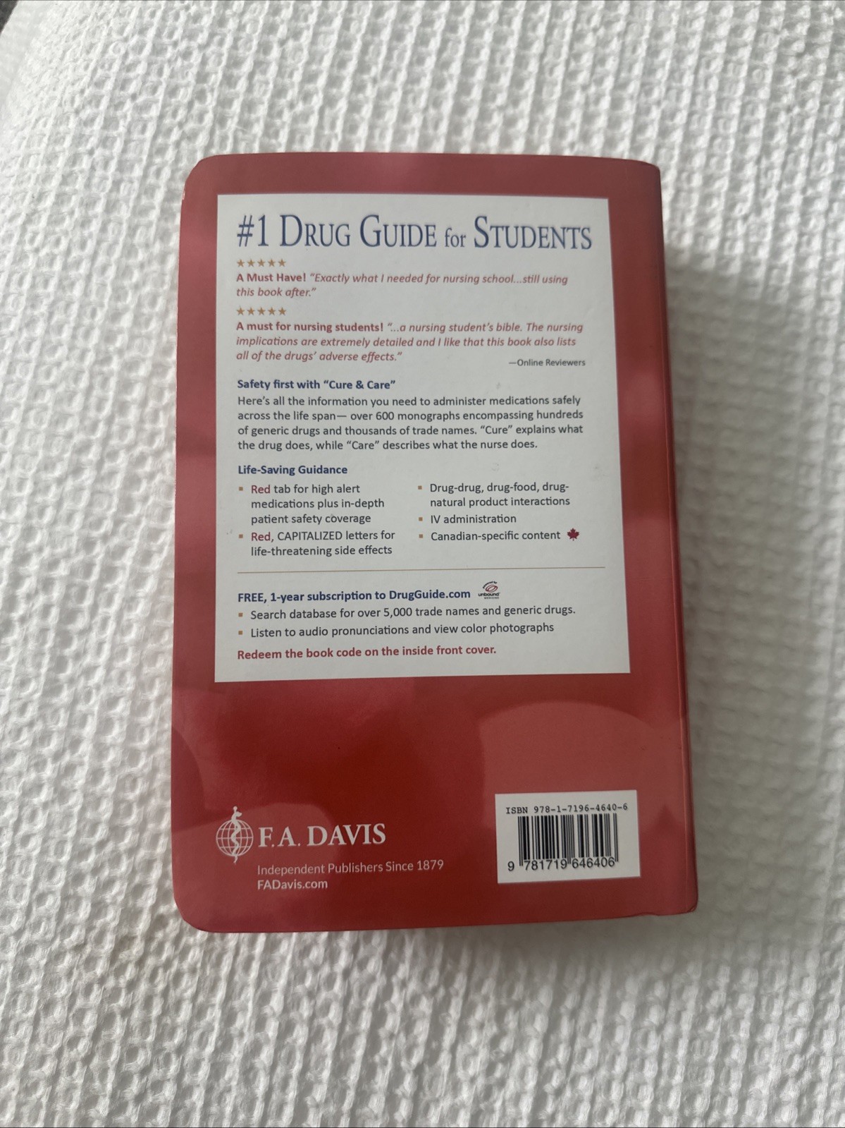 Davis’s Drug Guide for Nurses by April Hazard Vallerand and Cynthia A. Sanoski
