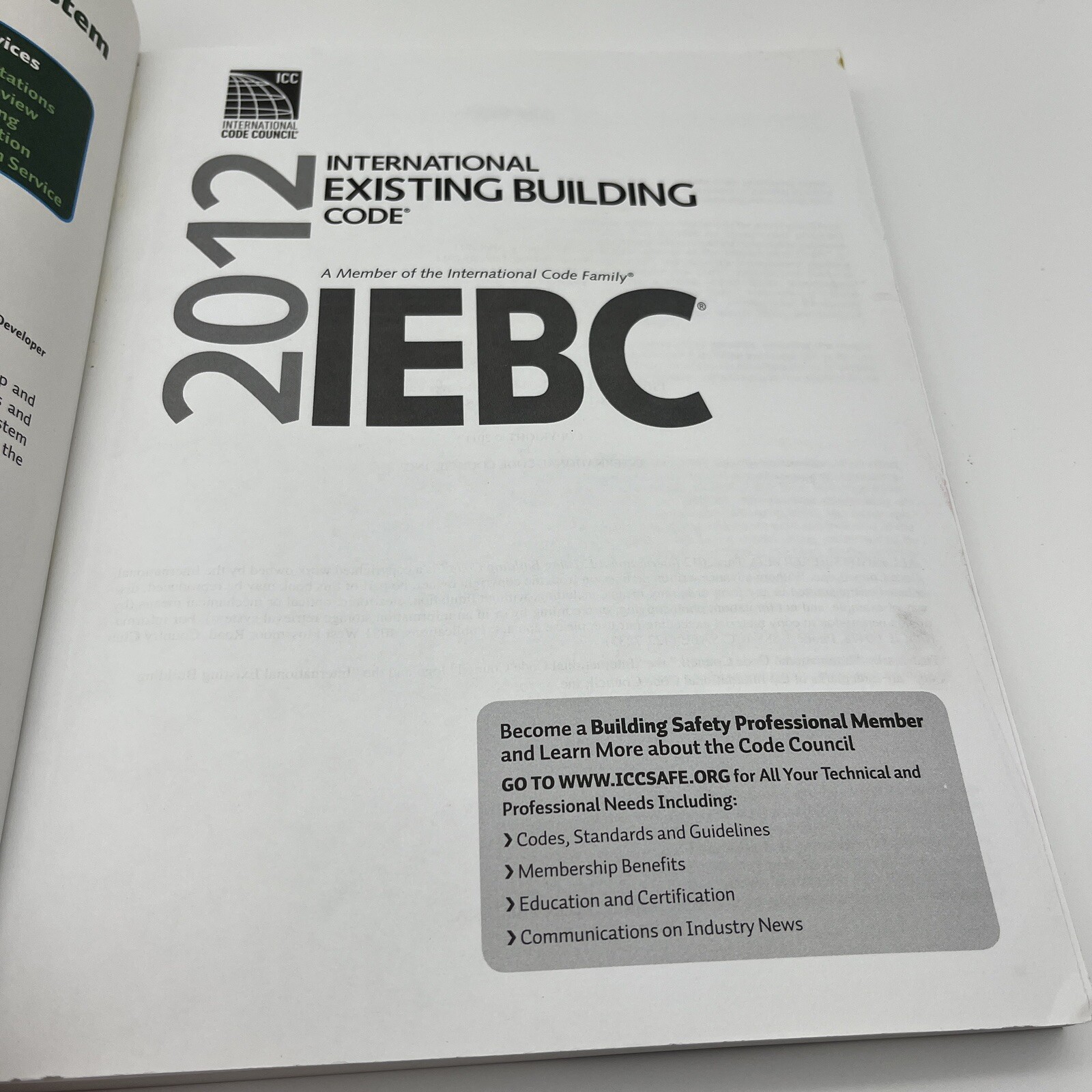 2012 International Existing Building Code Paperback International
