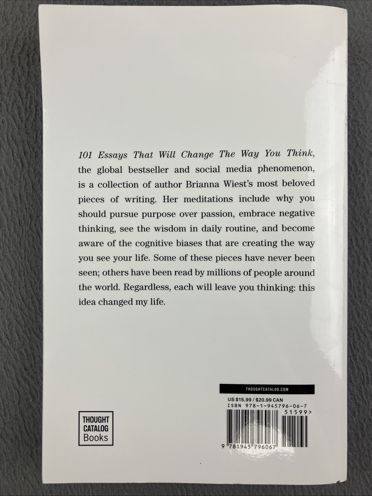 101 Essays That Will Change The Way You Think Paperback Brain Wiest