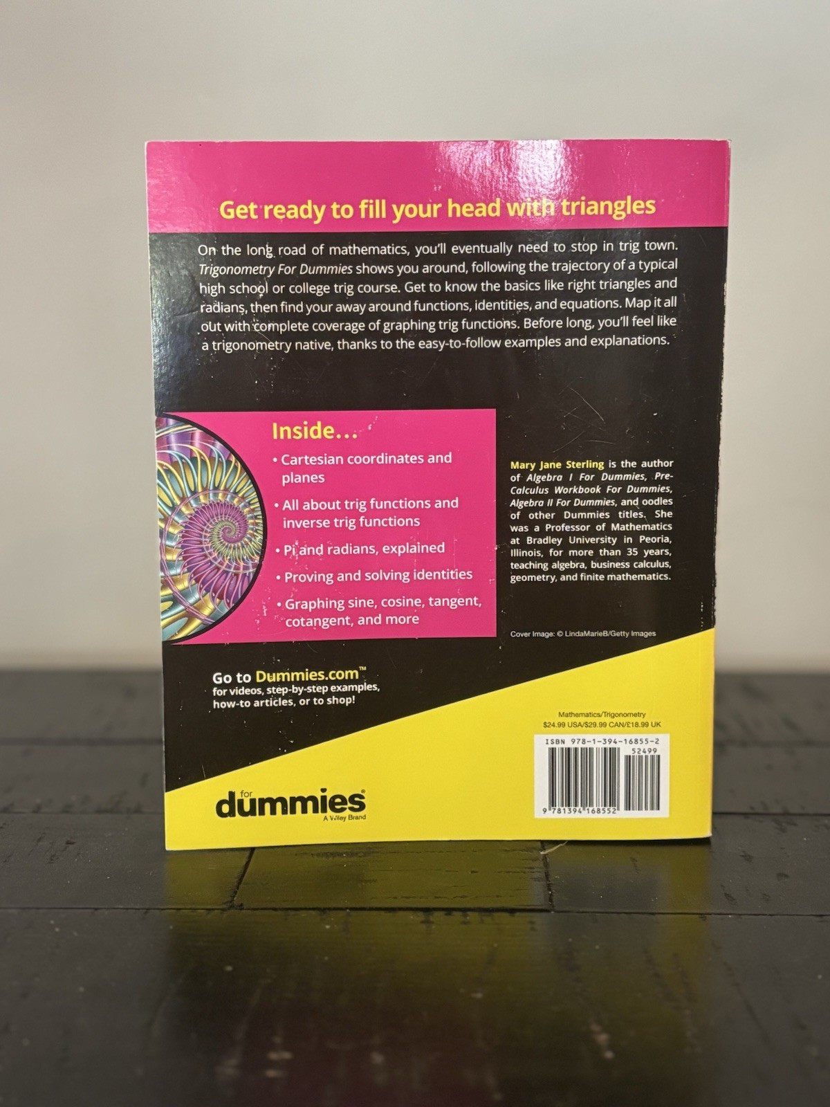 Trigonometry for Dummies by Mary Jane Sterling (2023, Trade Paperback)