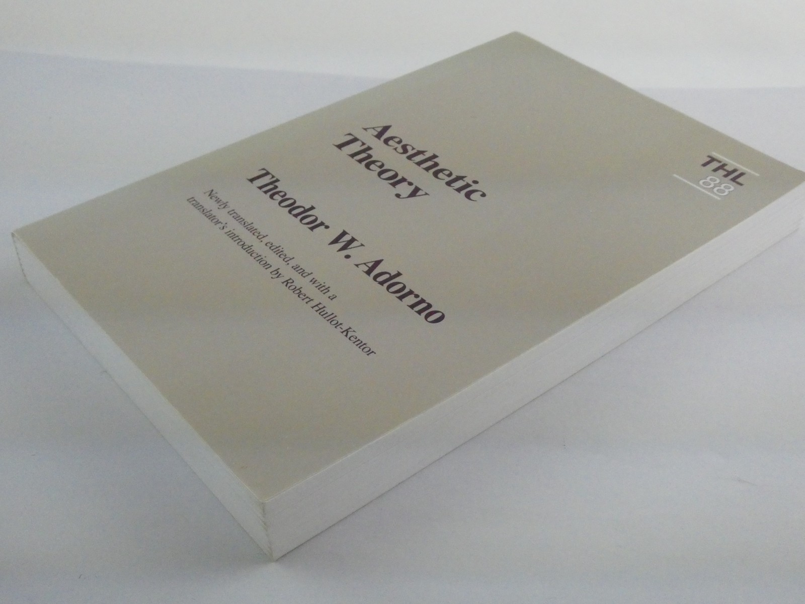 Aesthetic Theory Volume 88 Theory and History of Literature by Theodor W. Adorno