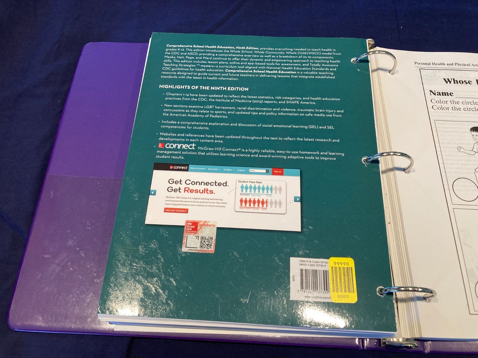 Comprehensive School Health Education – Meeks:Heit:Page:Ward (9Th Edition) USED