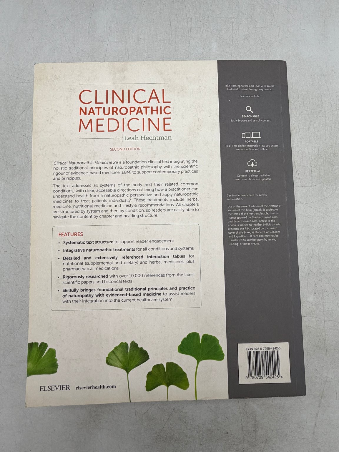 Clinical Naturopathic Medicine Leah Hechtman 2019 Second Ed Elsevier Textbook