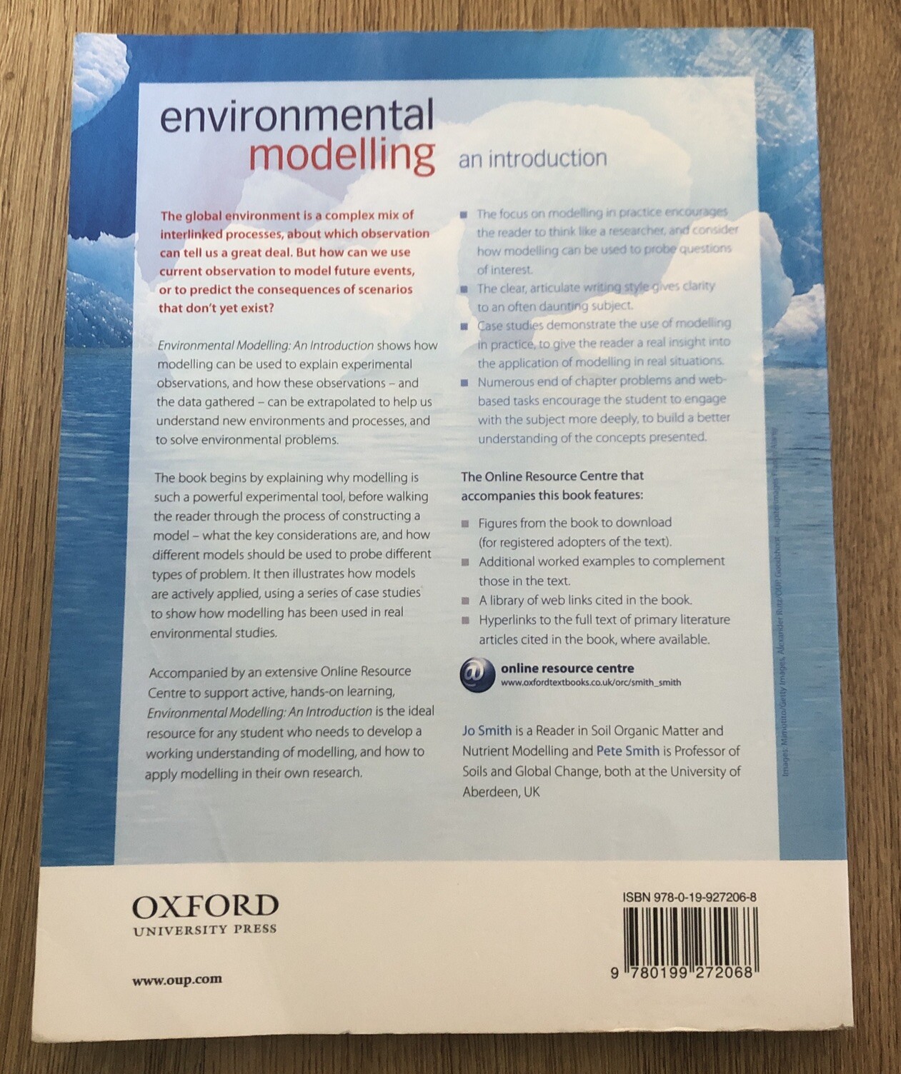Environmental Modelling: An Introduction Pete Smith & Jo Smith