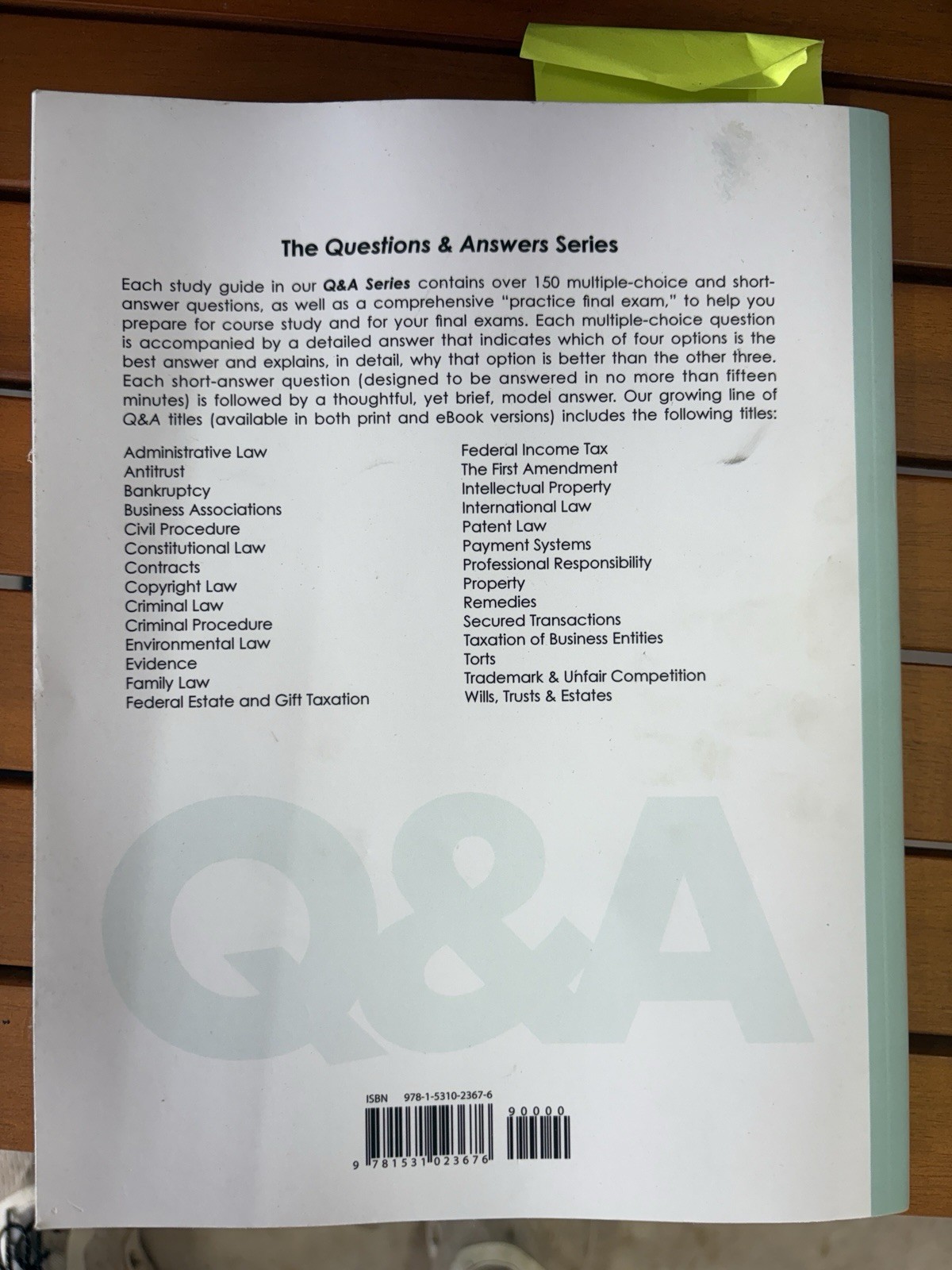 Questions and Answers: Questions and Answers : Secured Transactions