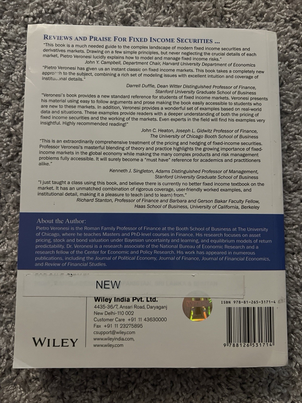 Fixed Income Securities: Valuation, – Hardcover, by Veronesi Pietro