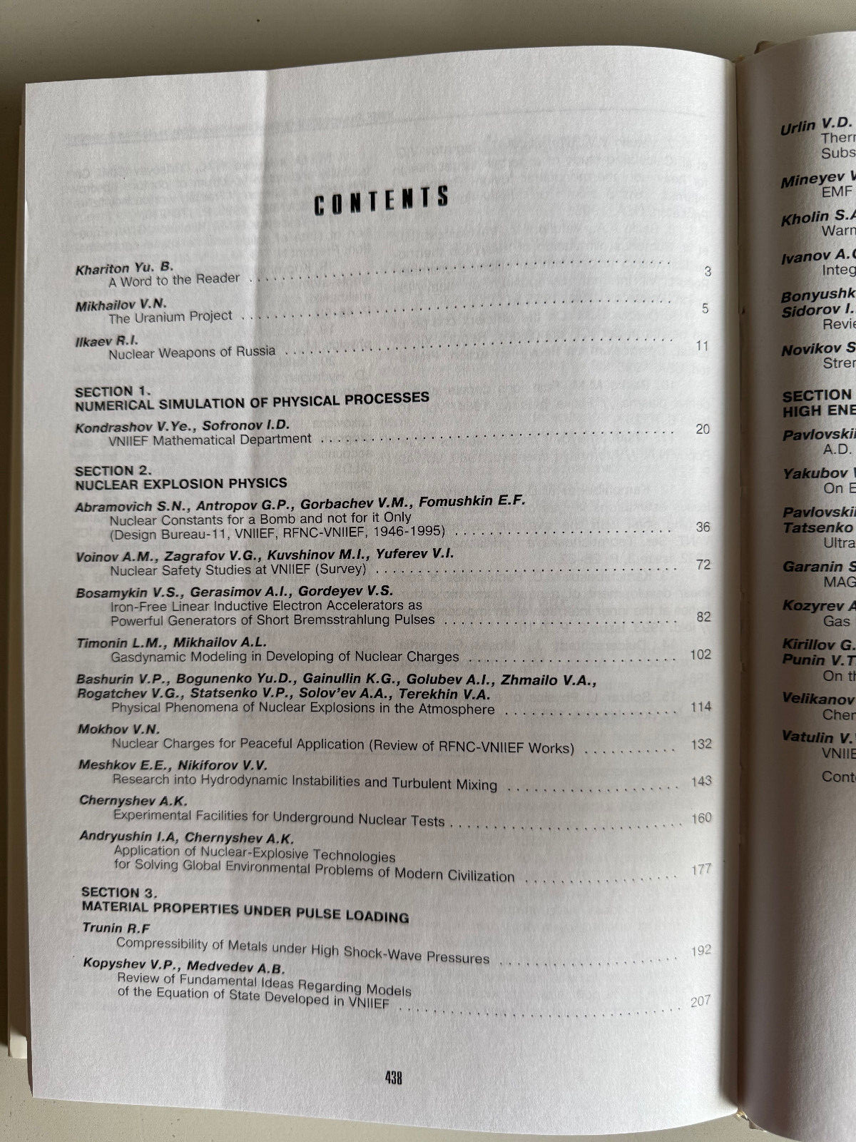HIGH ENERGY DENSITIES – COLLECTION OF SCIENTIFIC PAPERS – 2001 – HARDCOVER BOOK