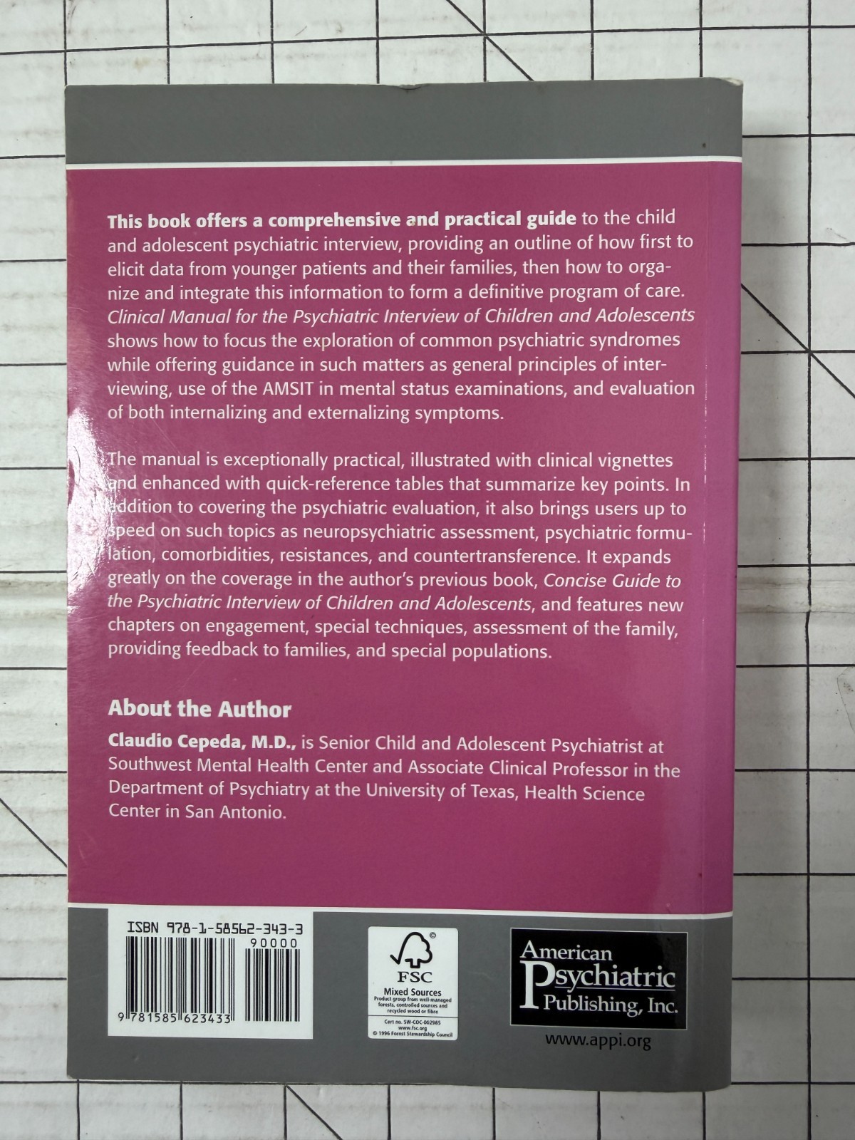 Clinical Manual for the Psychiatric Interview of Children and Adolescents 1st Ed