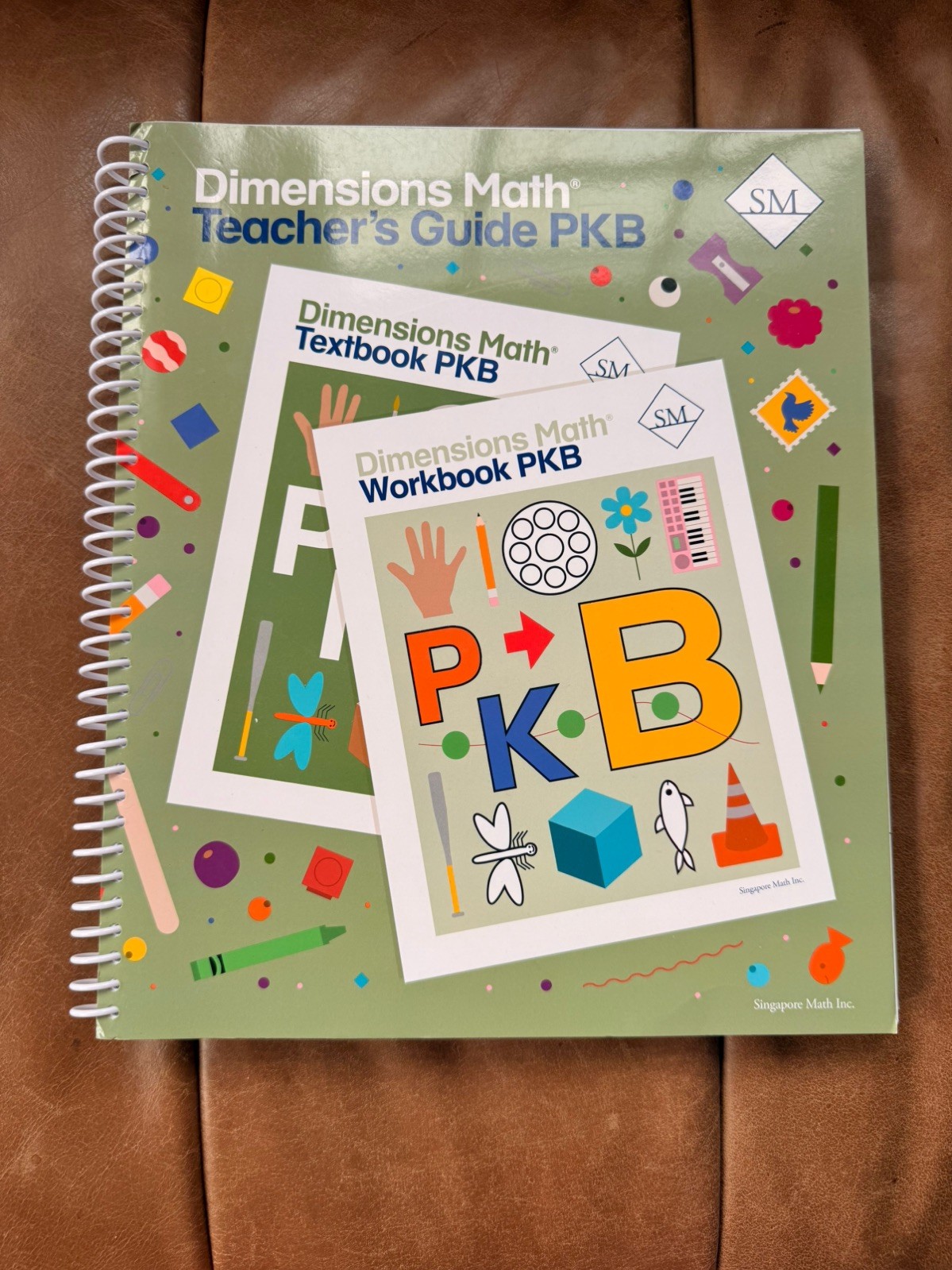 Singapore Math Dimensions Teacher’s Guide PKA & PKB Homeschool Curriculum Lot