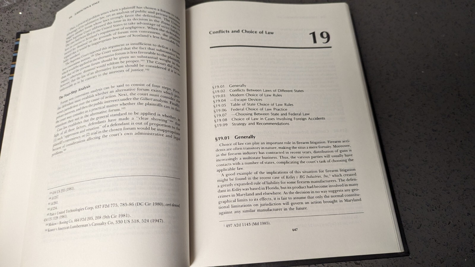 Firearms Litigation Law Science And Practice Volumes #2 ONLY (#1 not included)