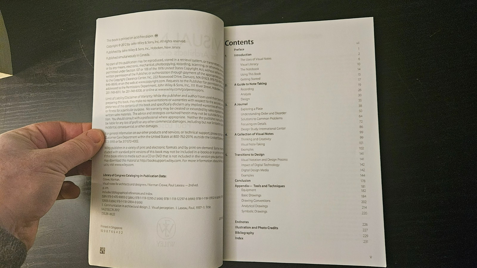 Visual Notes for Architects and Designers by Crowe, 2nd Ed. VERY GOOD