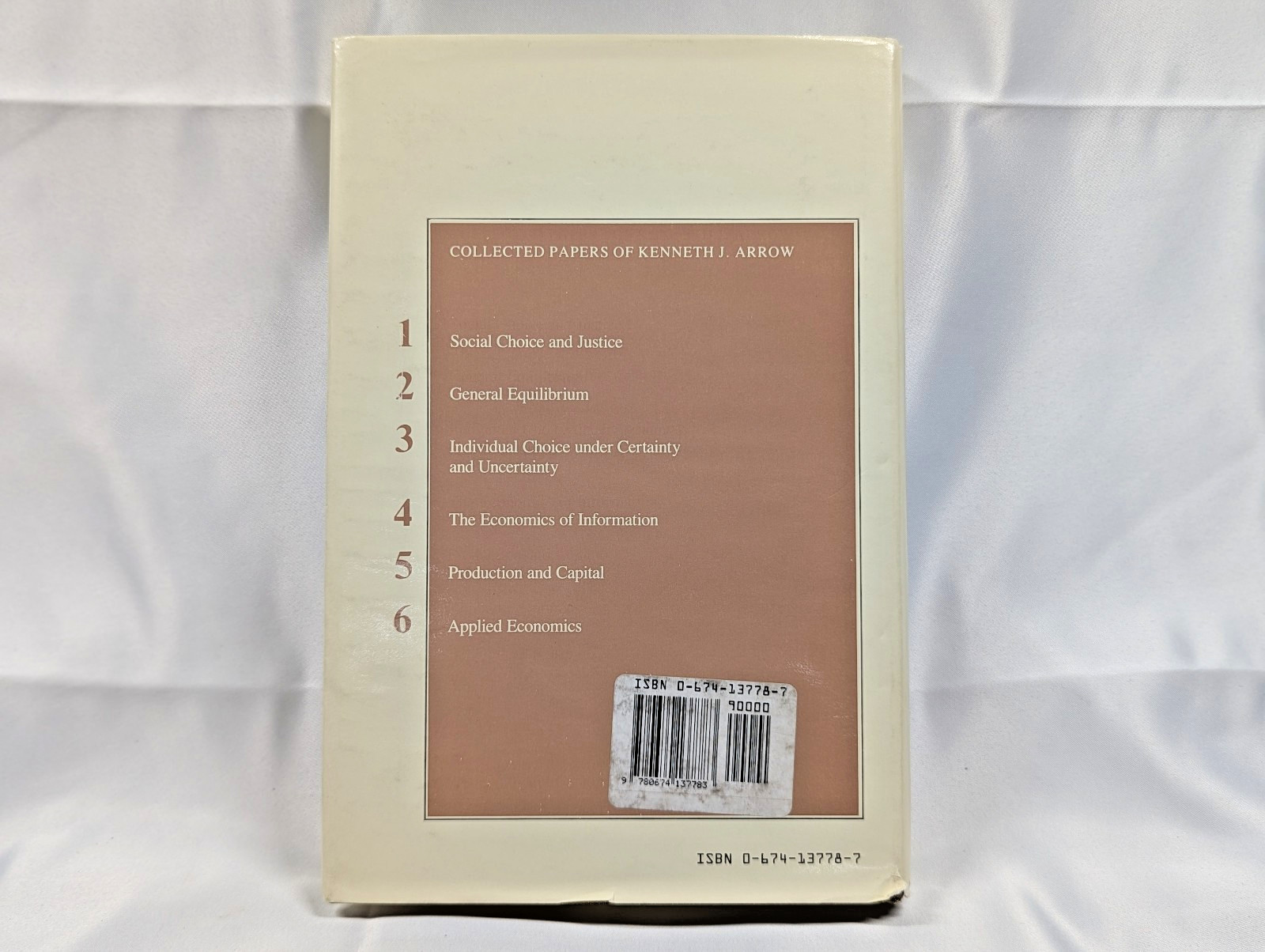 Applied Economics 6 Collected Papers of Kenneth J Arrow 1985 HC Free Shipping
