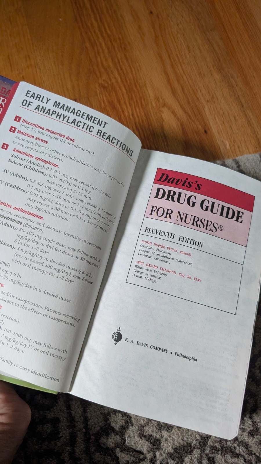 Davis’s Drug Guide for Nurses by April Hazard Vallerand and Judith Hopfer Deglin