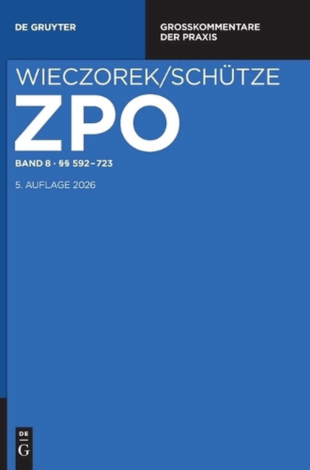 Band 8 592-723 by Christoph G. Paulus (German) Hardcover Book