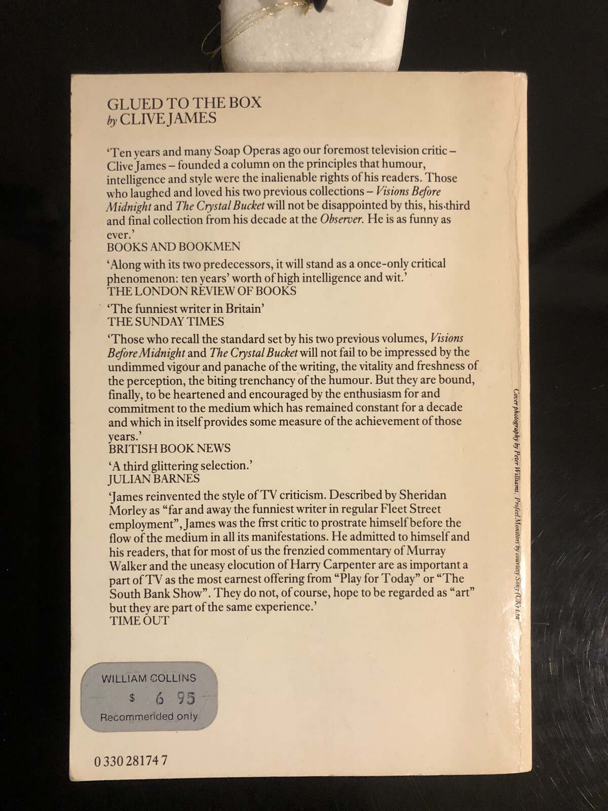 Clive James (1939-2019) Glued To The Box Picador 1983 First Edition S/C V/G