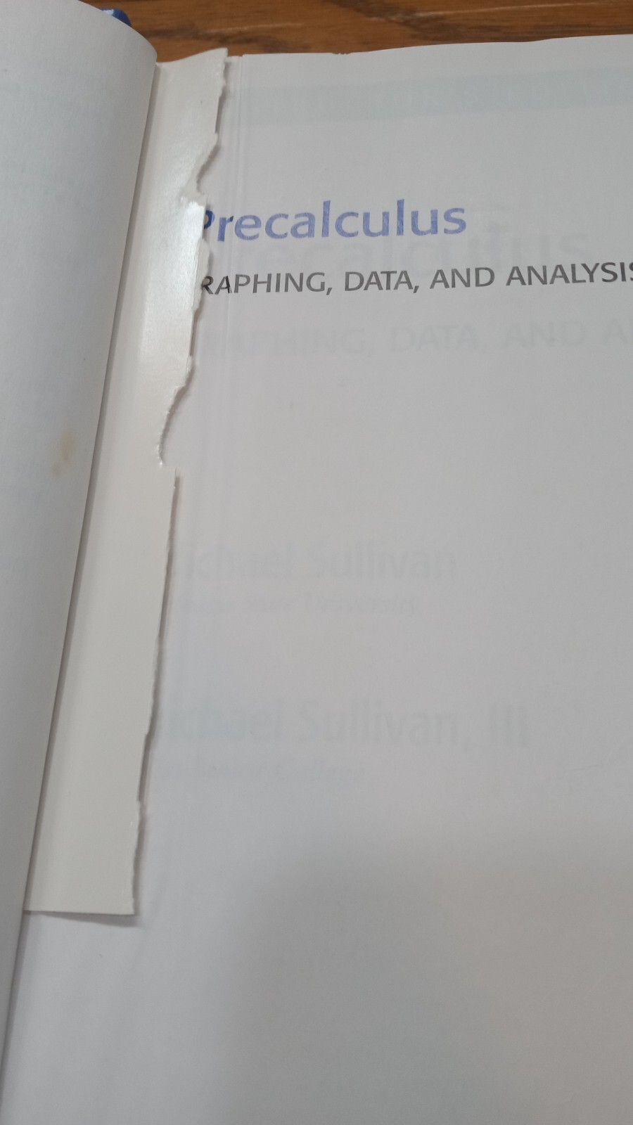 Precalculus: Graphing and Data, and Analysis, Third Ed *INSTRUCTOR”S ED.* No CD