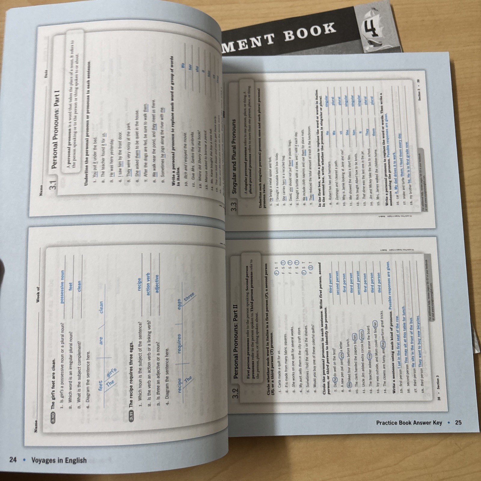 Loyola Voyages in English 4 Textbook Answer Key Assessment Teacher Practice Book