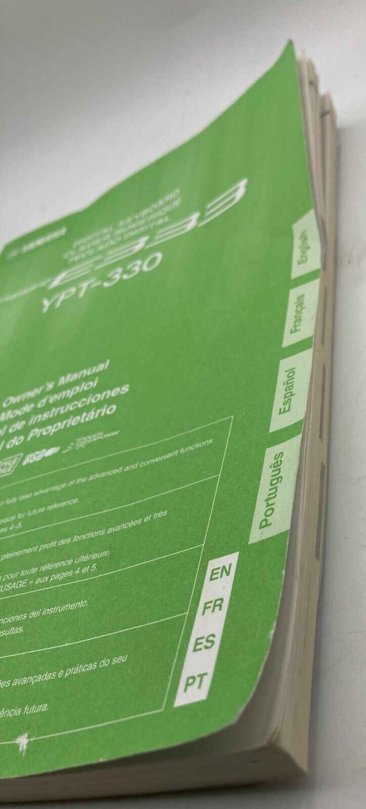 Yamaha PSR-E333 YPT-330 Owners Instruction Manual: 78Pages