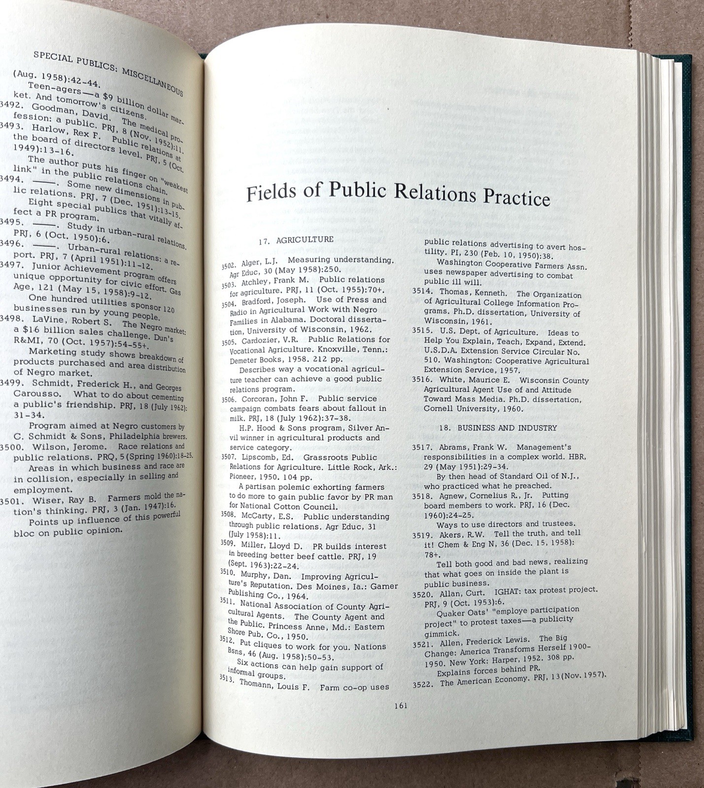 A Public Relations Bibliography 1965 SM Cutlip Journalism History Reference