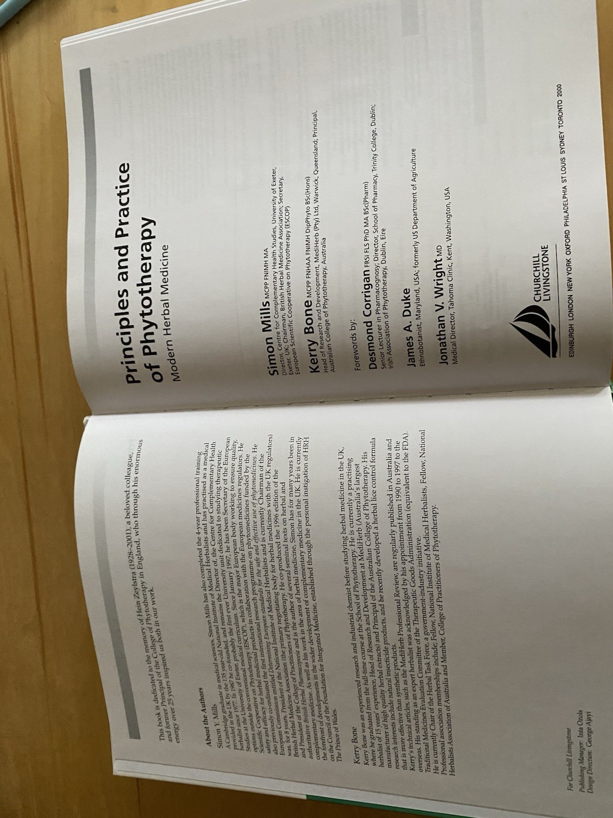Principles & Practices of Phytotherapy : Modern Herbal Medicine / gift condition