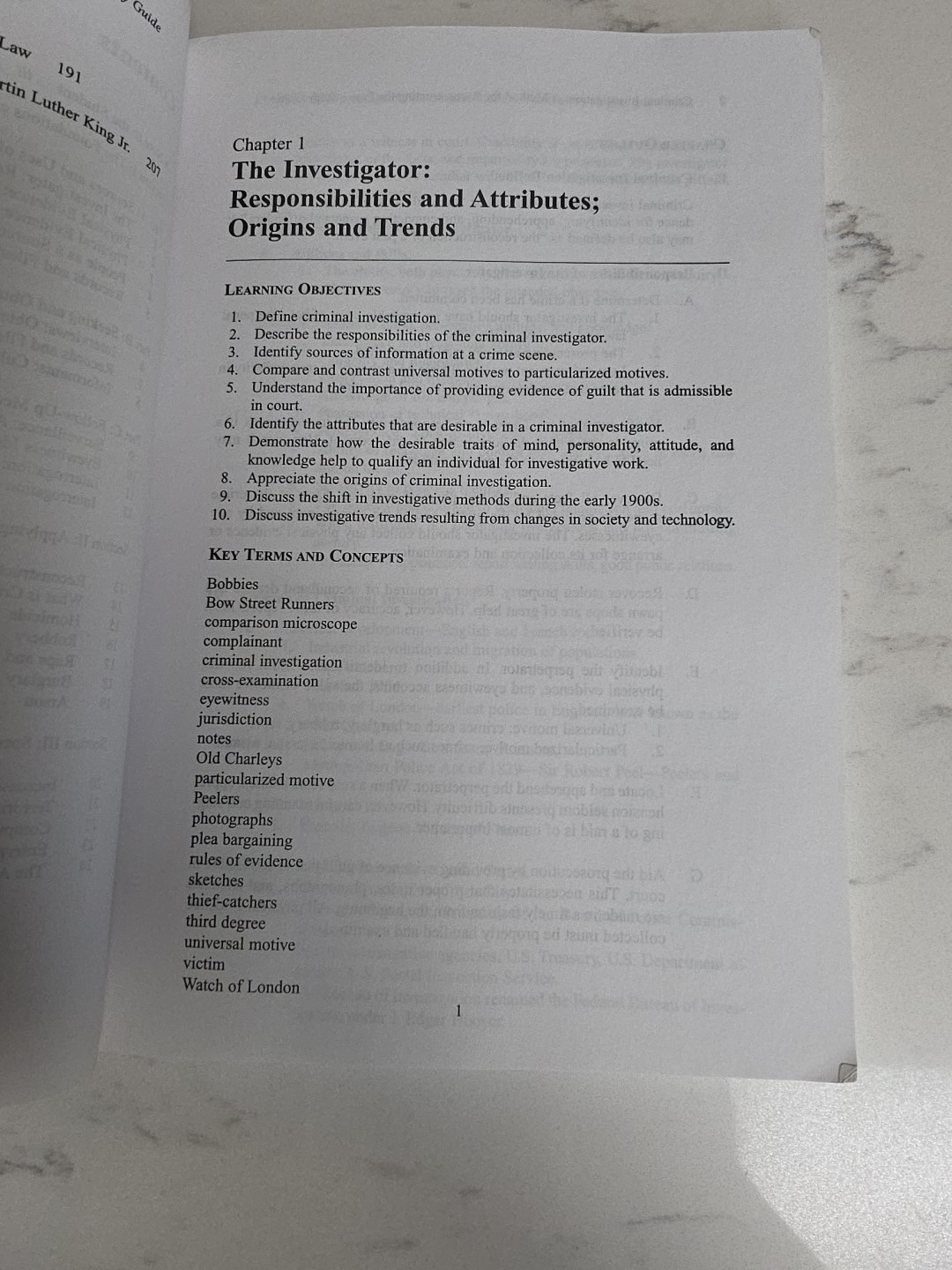 Criminal Investigation A Method For Reconstructing The Past Study Guide…