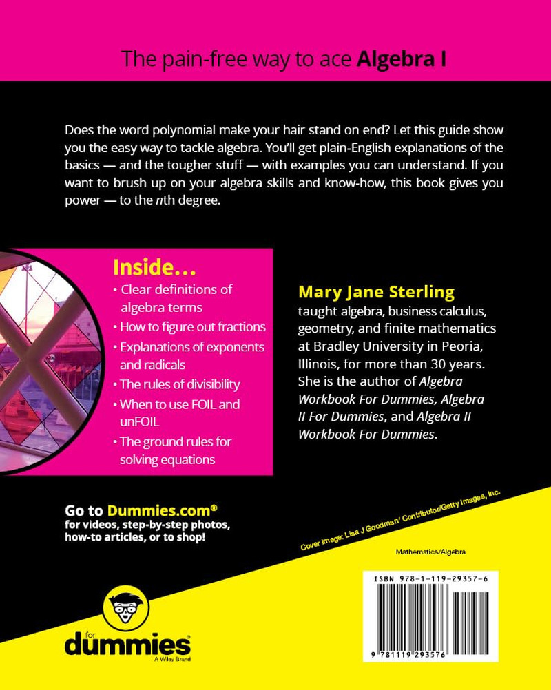 Algebra I For Dummies (For Dummies (Math & Science))