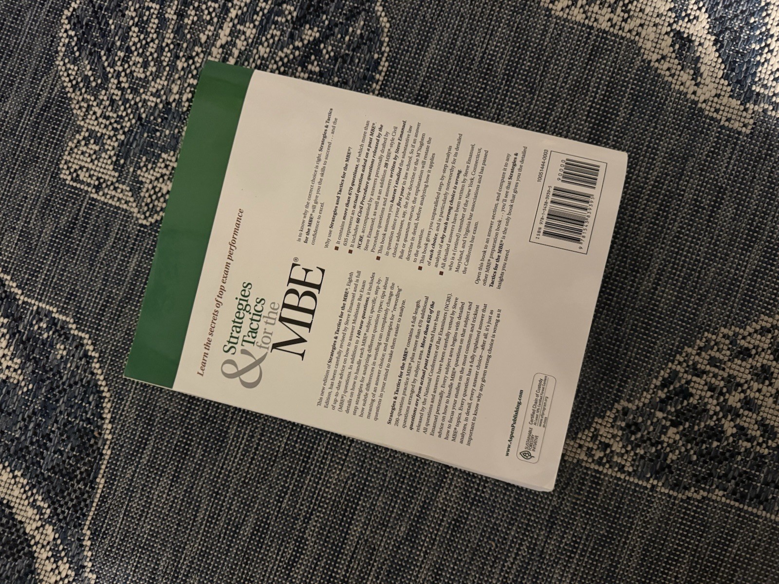 Steven L. Emanuel Strategies & Tactics for the MBE (Emanuel Bar Review)