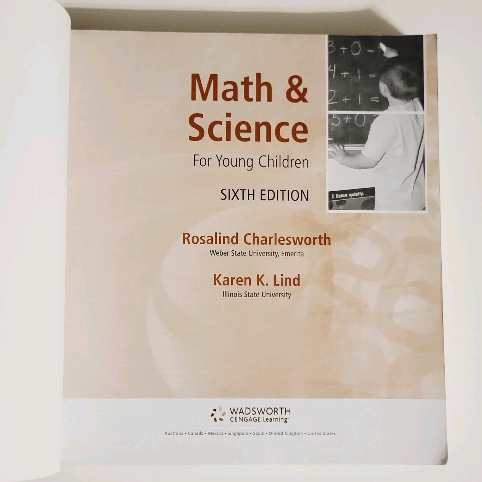 Math & Science for Young Children Book International Edition, 6th Edition