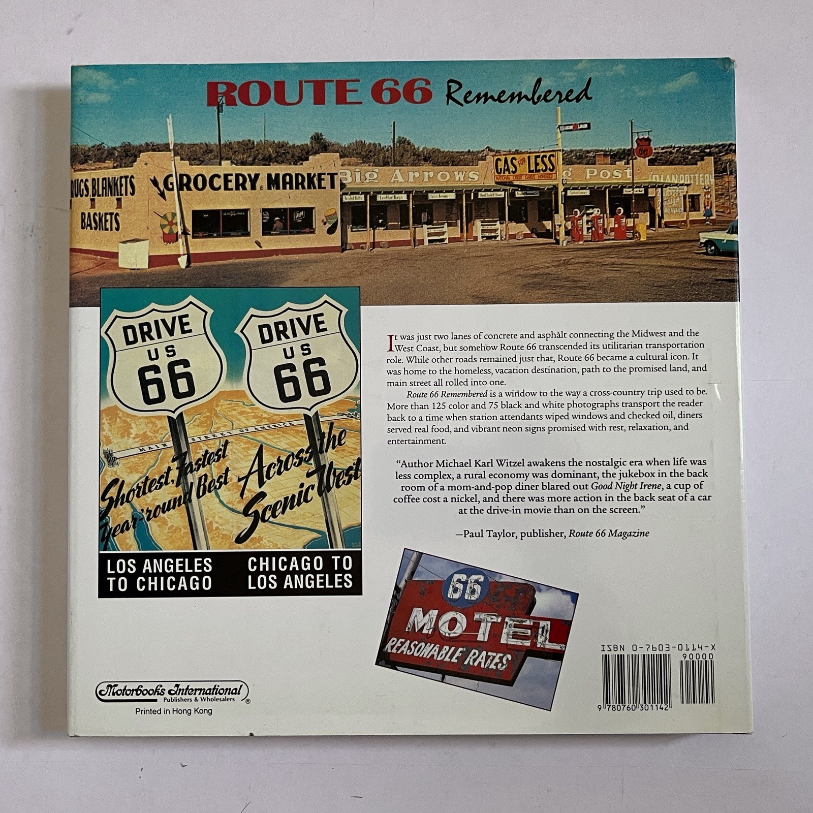 1st ED 1996 ROUTE 66 REMEMBERED By Michael Karl Witzel HC **EX** DJ 192pgs