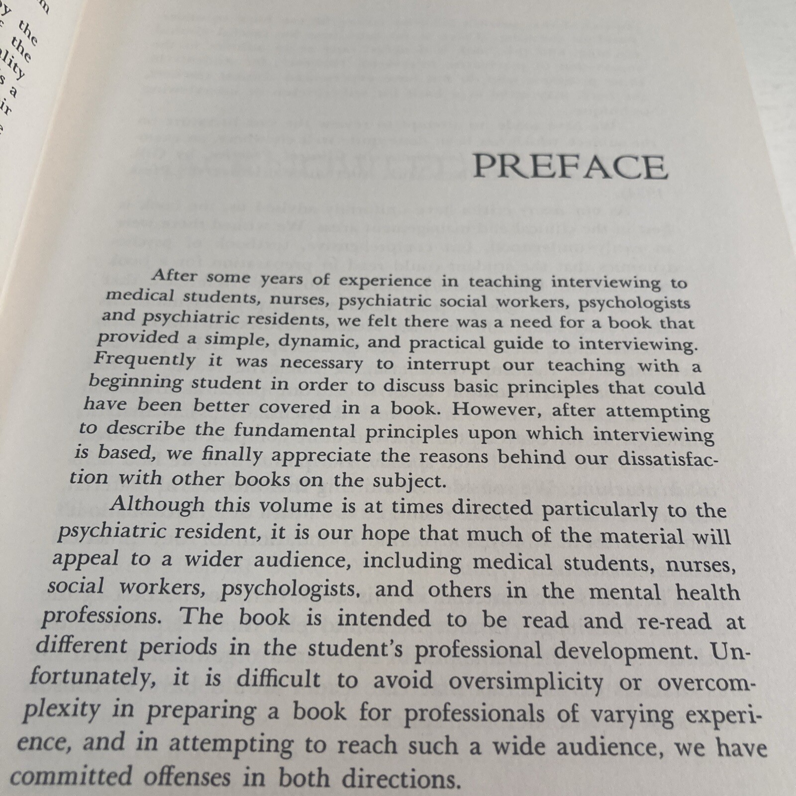The Psychiatric Interview In Clinical Practice Hardcover Book 1971 By Mackinnon
