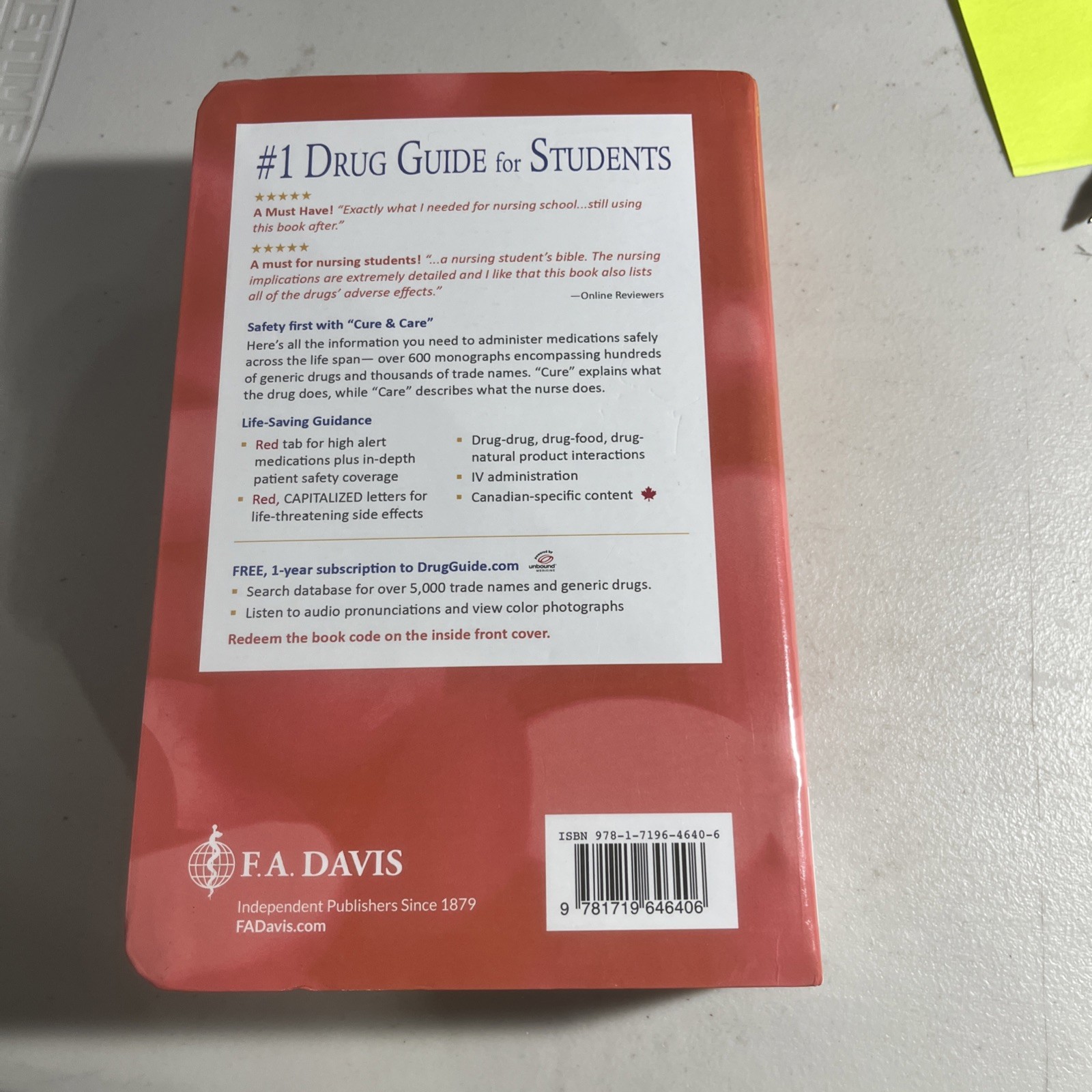 Davis’s Drug Guide for Nurses by April Hazard Vallerand and Cynthia A….