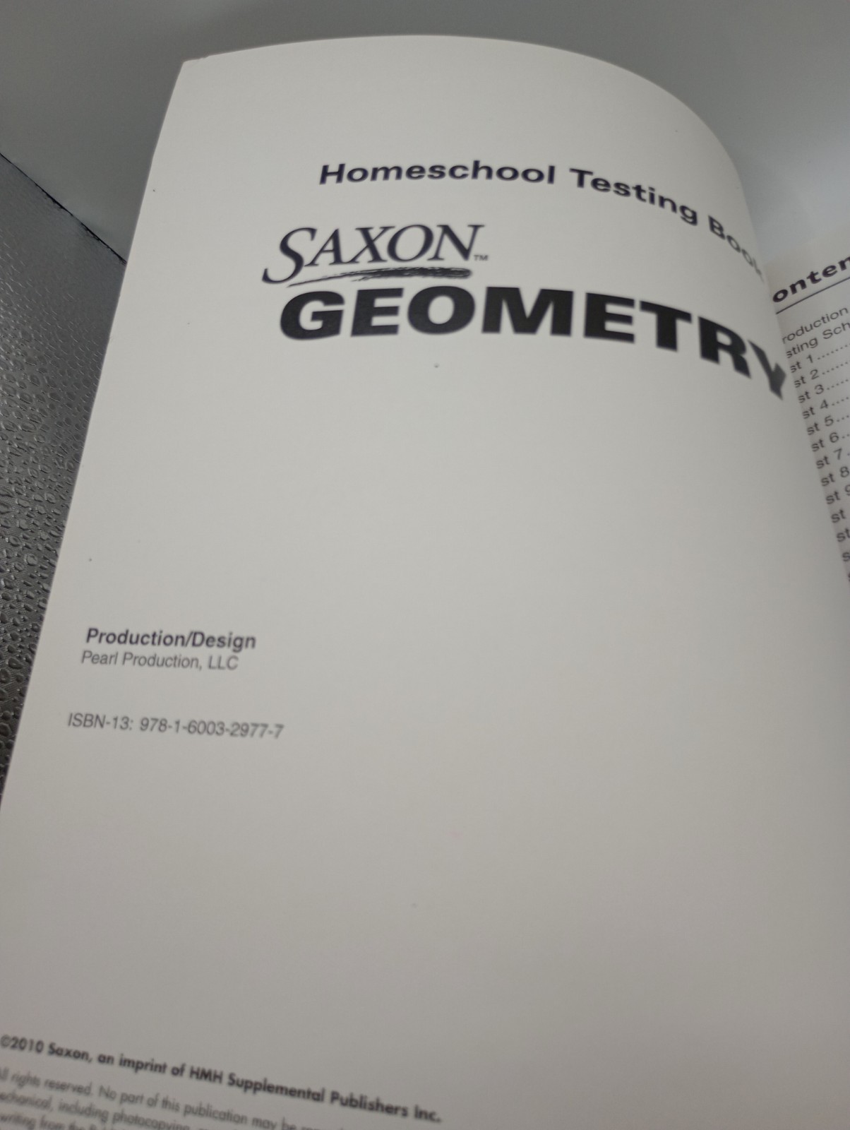 Saxon Geometry Homeschool Set Student Text Solutions Manual Testing Book
