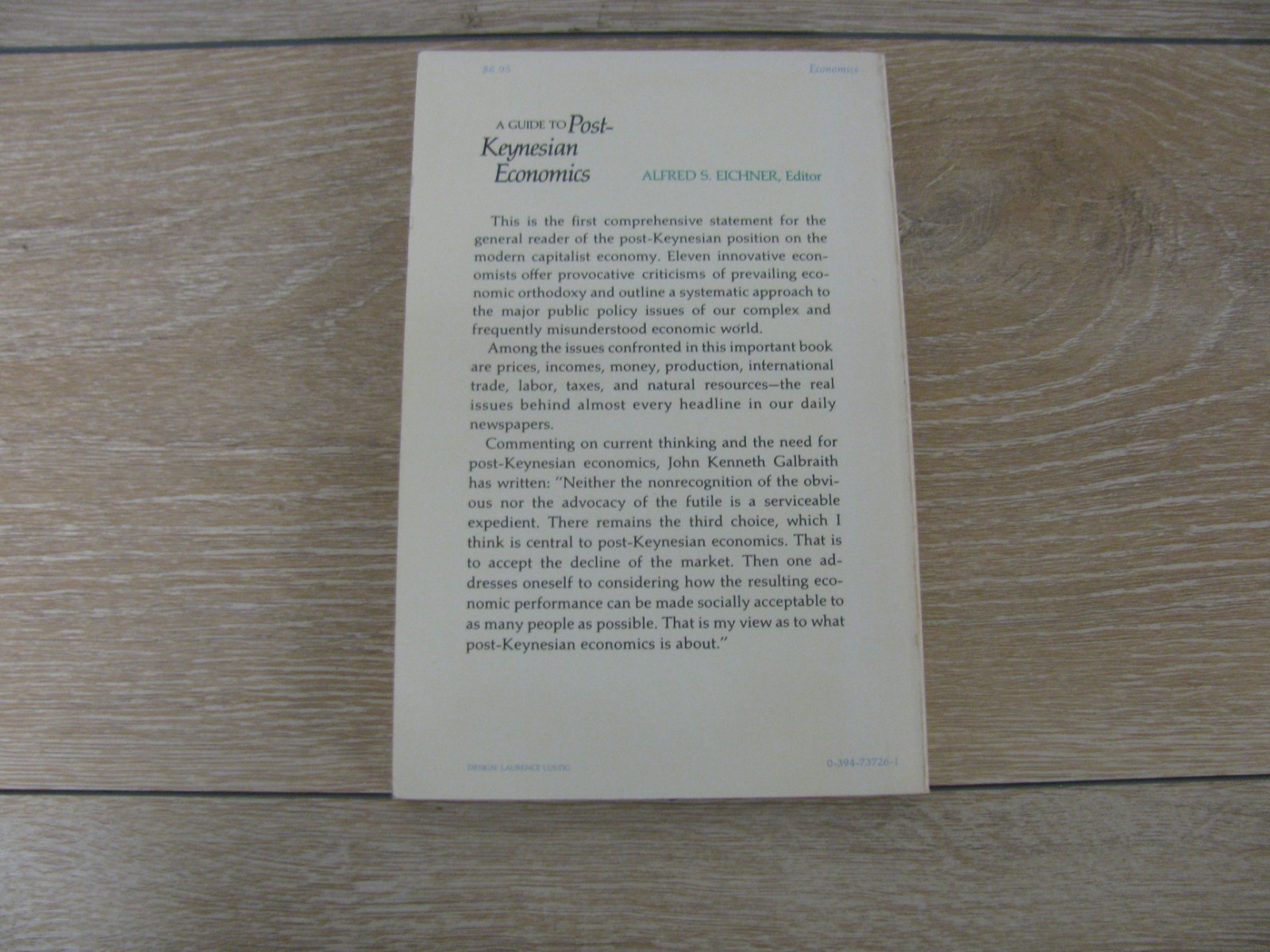 Guide to Post-Keynesian Economics by Not Available (1979, Trade Paperback)