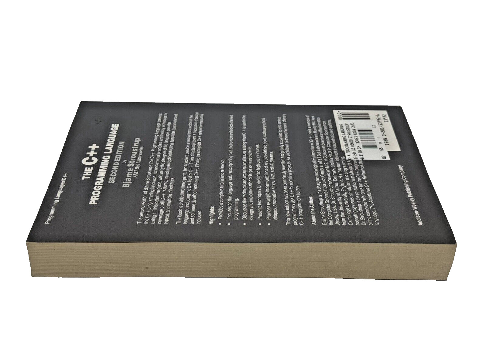 The C++ Programming Language Second Edition by Bjarne Stroustrup 1993 AT&T