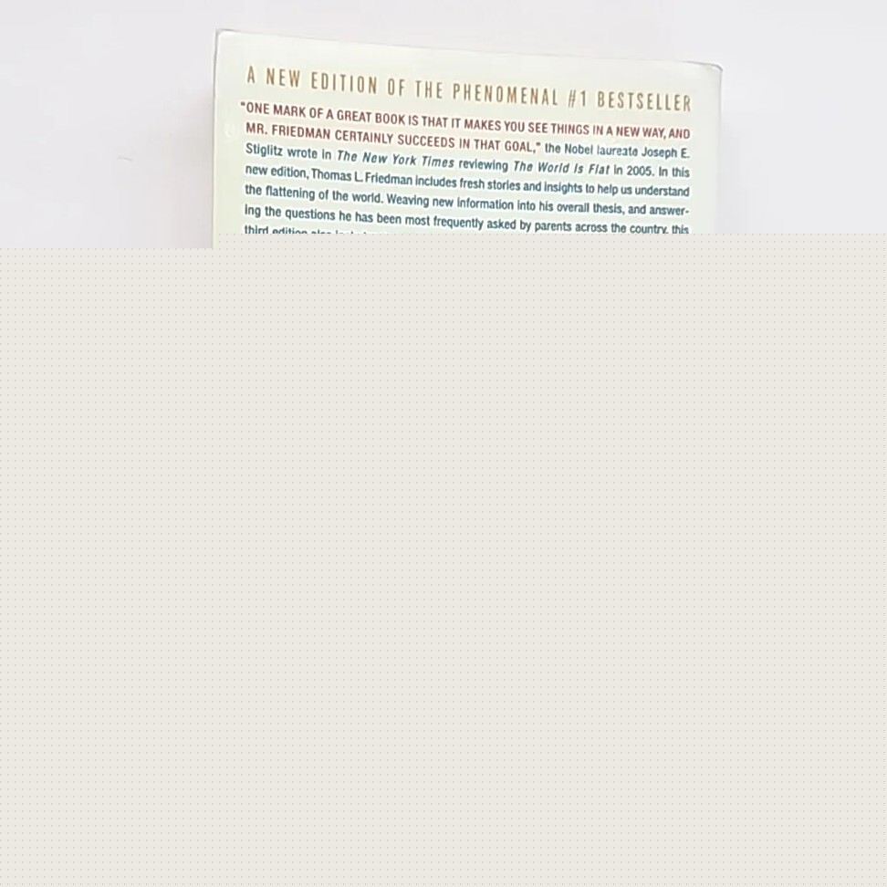 The World Is Flat By Thomas Friedman 1st Picador Edition 2007 Paperback Book