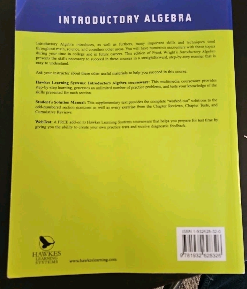 Introductory Algebra 6th ed Text Only Softcover by Not Available (Trade…