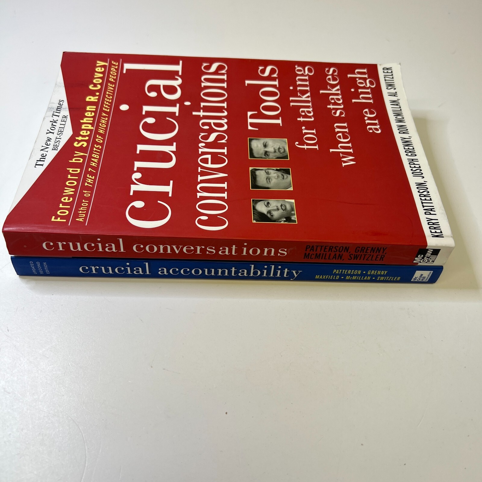 Crucial Conversations & Crucial Accountability Lot of 2, Patterson, Grenny…